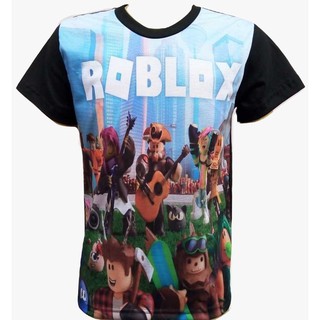 Camiseta Raglan Camisa Blusa Roblox Turma Personagens Game