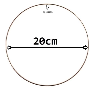 Kit 2 Aros 20cm de Ferro Para Macramê