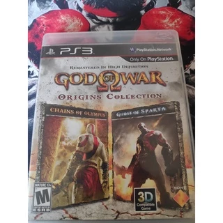 Jogo God of war Origins collection – chains of Olympus e ghost of sparta Ps3 - Playstation 3 - Play 3 mídia física original