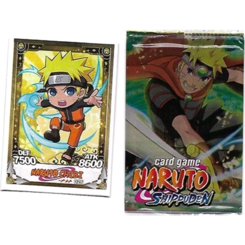 Kit 1000 Cartinhas Boruto = 250 Pacotinhos Cards Pequenos