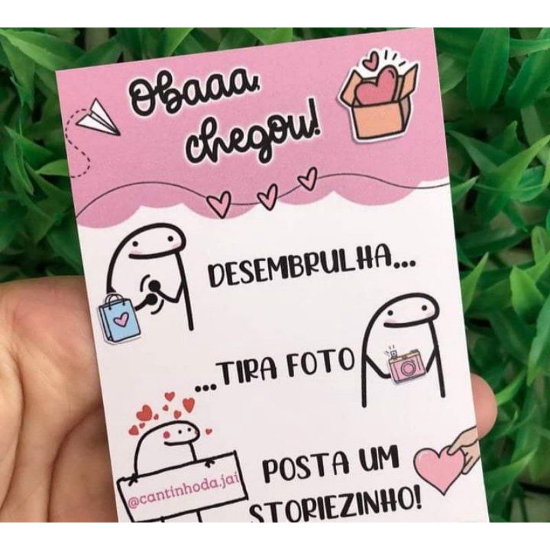 Cartão agradecimento Flork