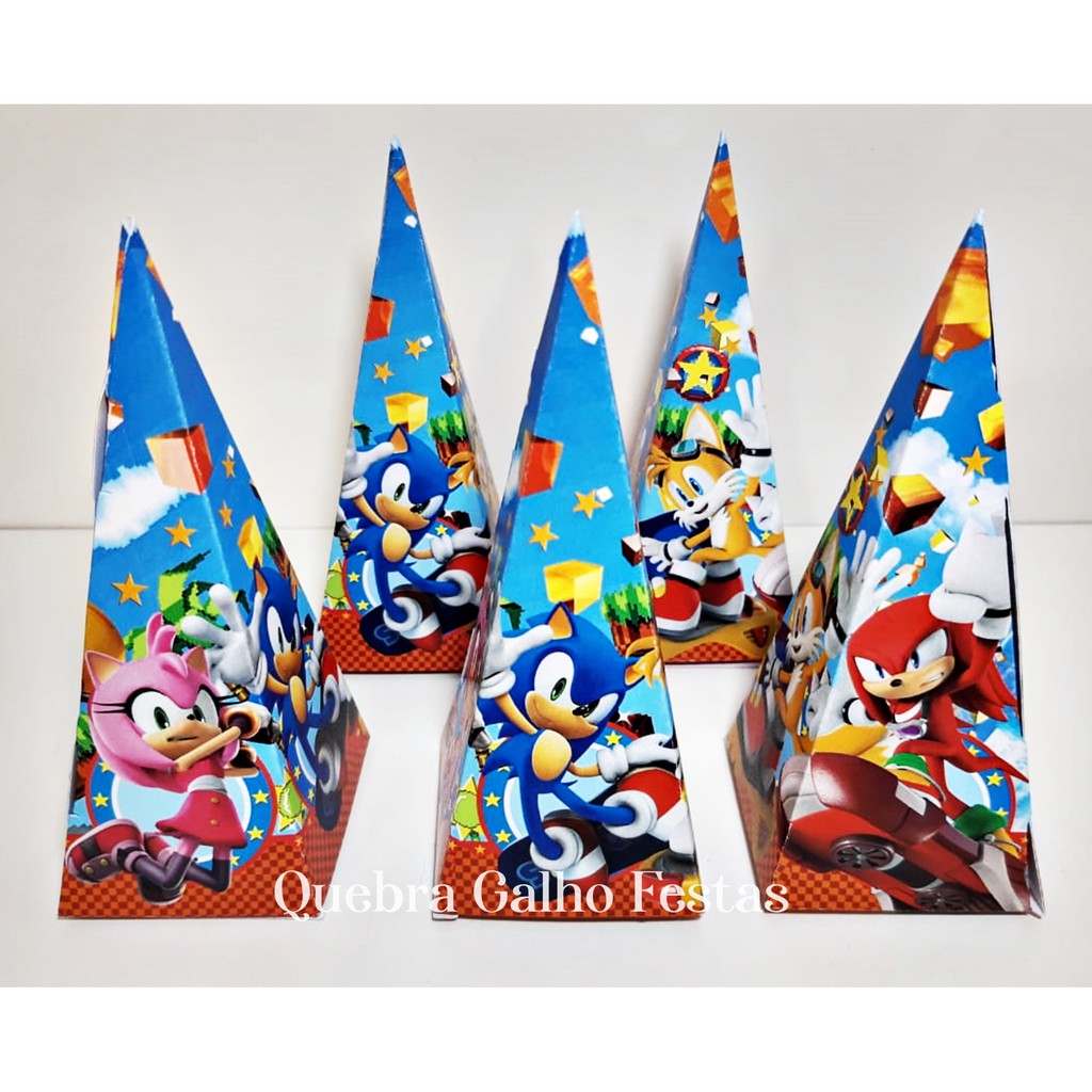 Caixa Cone Sonic Pct 20 Unidades Shopee Brasil