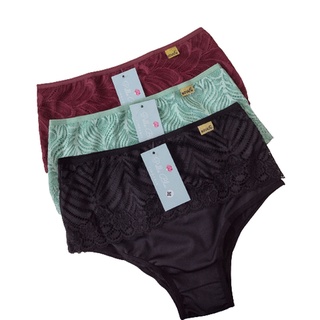 KIT 3 Calçola Lingerie Nanda Calcinha Rendada Roupa Feminina