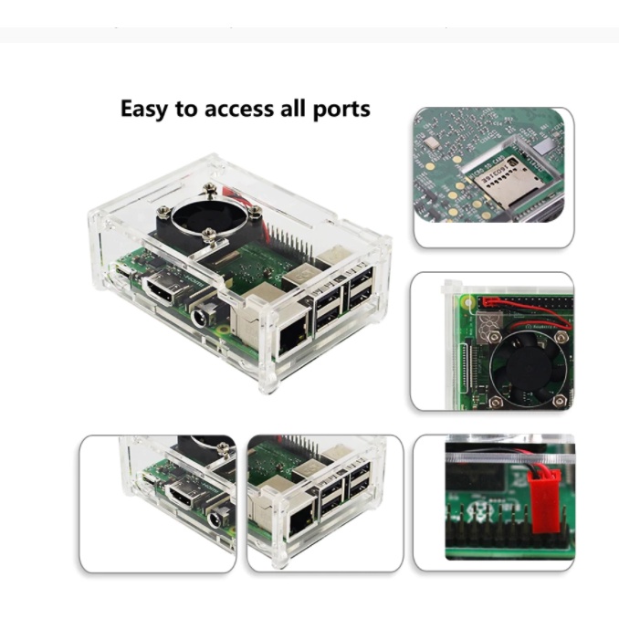 Raspberry Pi 3 B Plus - Kit Completo - Case - Cooler - SD Card ...