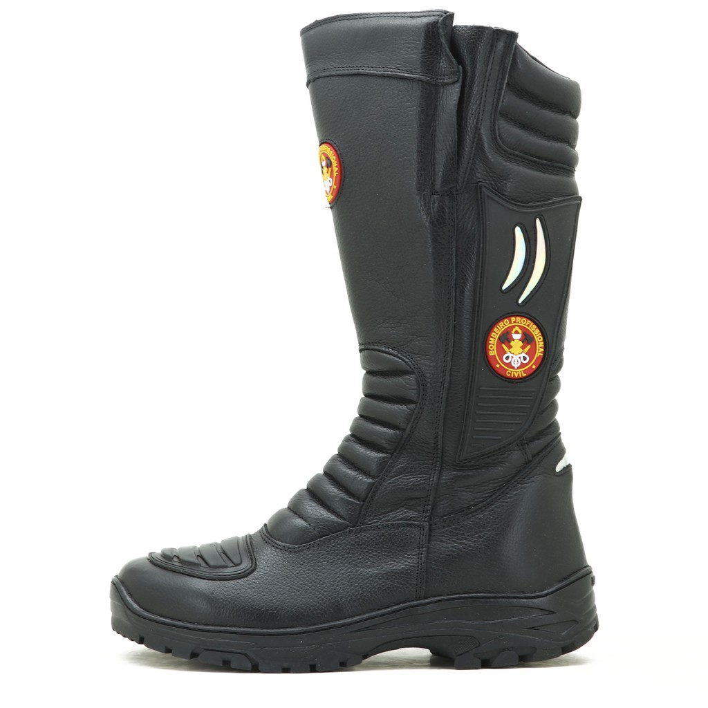 Bota Militar Bombeiro Em Couro Legítimo - 295