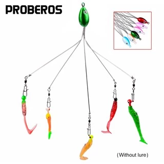 Isca Artificial Guarda Chuva, Jig head, kit Isca shad Pesca de Robalo, Curvina, Olho de Cão