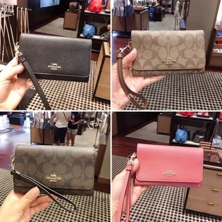 ⭐️ Sra . Chen coach_Women's Carteira Clássica De Pulso De Moeda Monocromática Com Zíper 30205 32484