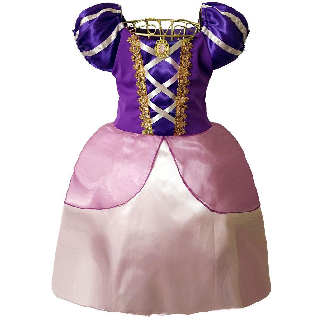 2023-roxo Princesa Sofia Vestido Para Meninas Crianças Fantasia Fantasia  Puff Manga Em Camadas Vestidos Aniversário Festa Criança Sophia Fantasia  Fantasia