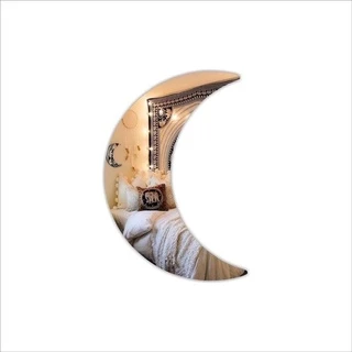 Espelho Adesivo Lua Mística Decoração Acrilico 30cm