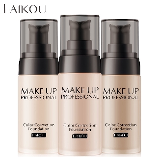 Base Corretiva Líquida LAIKOU Longa Duração Iluminando Maquiagem 40ml