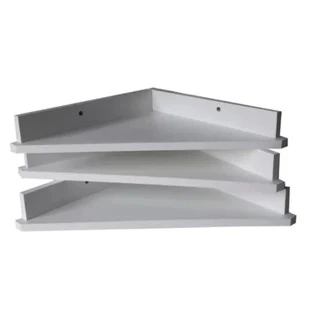 Nicho prateleira triangulo de canto branco TX