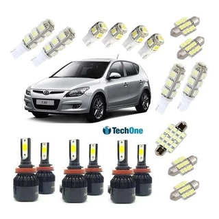 Kit Lampadas Super Led Techone I30 Pingo Teto Placa Ré