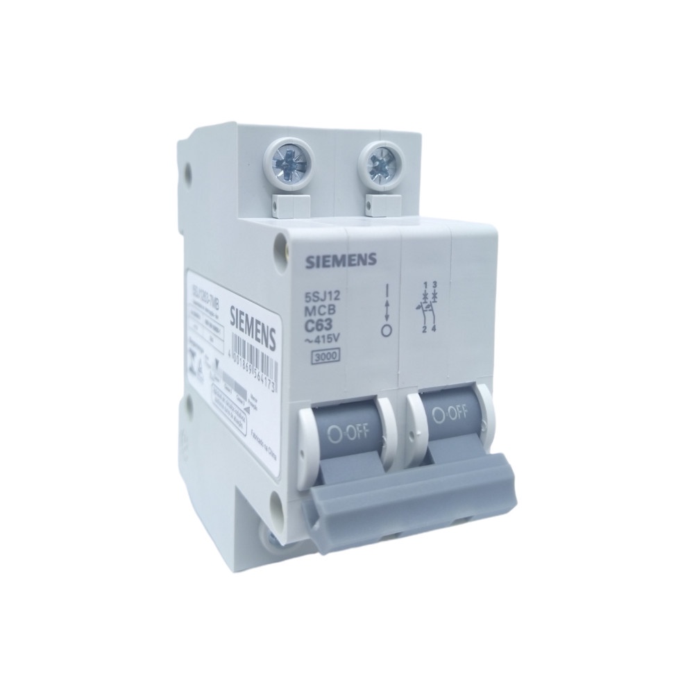Disjuntor Din Bifasico 5SJ1 Curva - C 63A 5SJ1263-7MB - Siemens ...