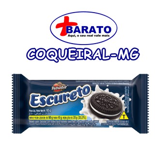 Biscoito Recheado Escureto 40g (c/ 4 biscoitos em cada pacote) | Shopee ...