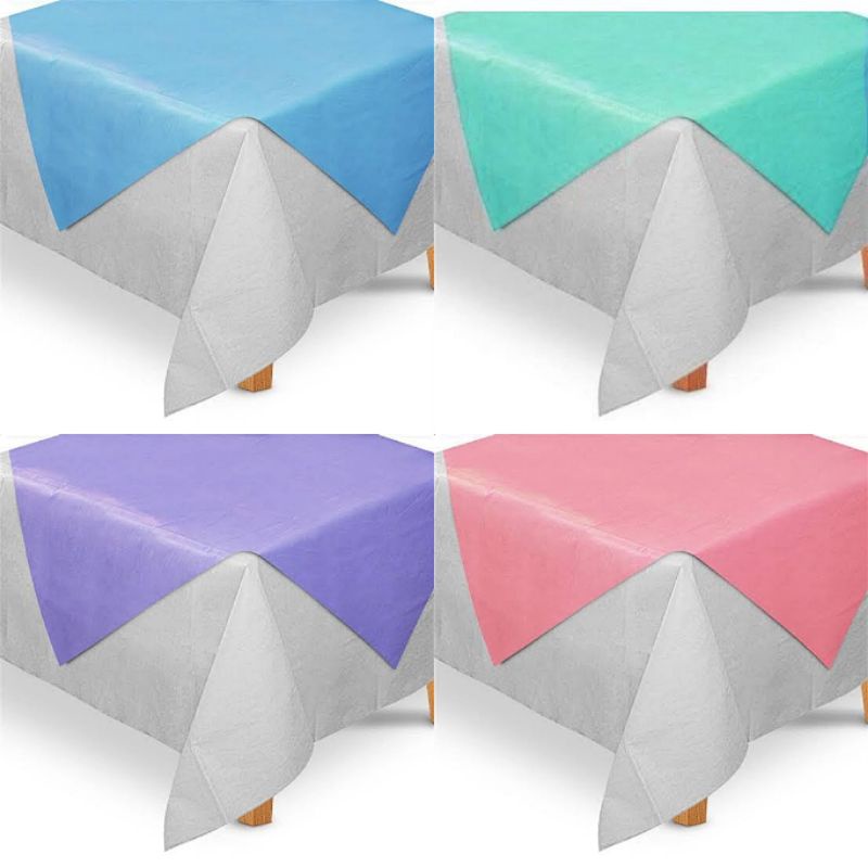 kit Toalha de Mesa Convidados Toalha TNT 5 Un. 70x70 + 5 un. 1x1m ...