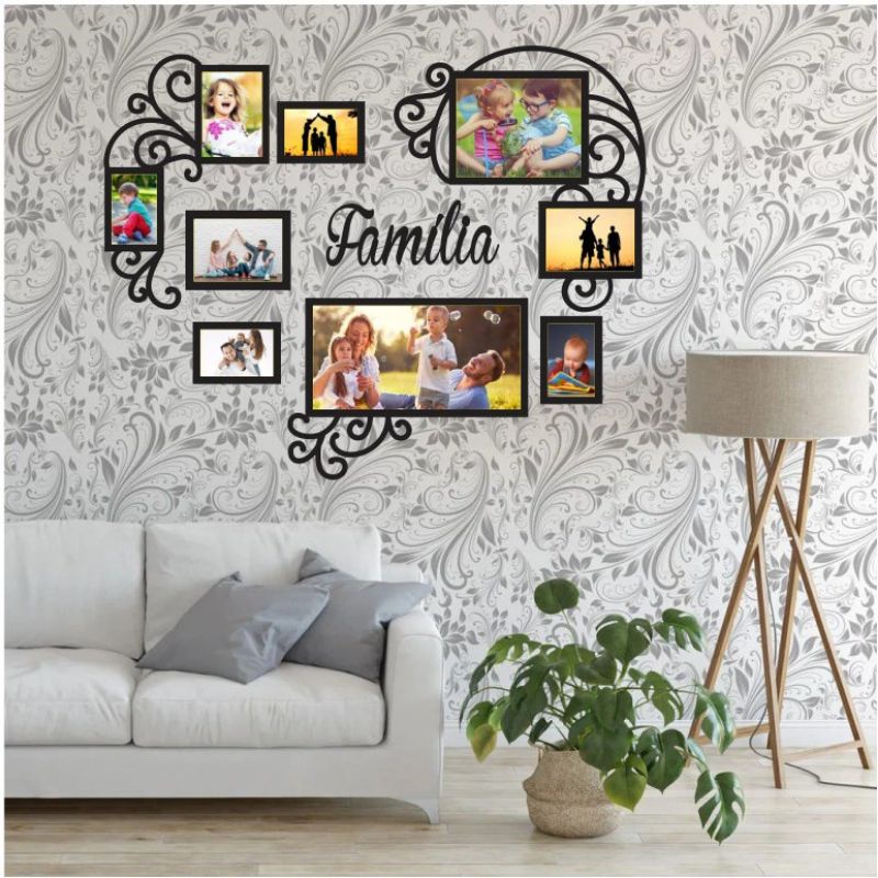 Molduras Soltas Família em Madeira. | Shopee Brasil