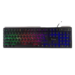 Teclado Gamer RGB em português USB RF
