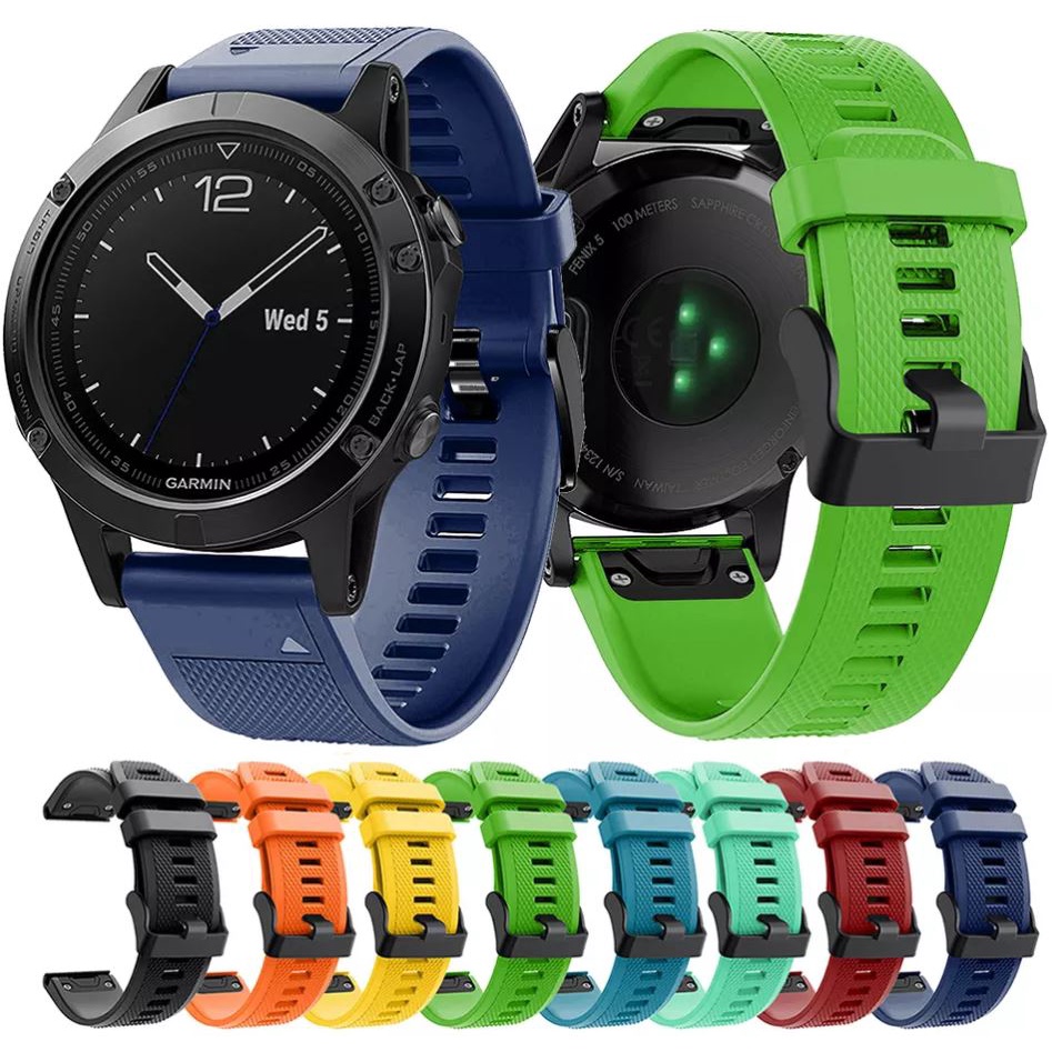 Pulso Correa Silicona 26mm Quick Fit para Garmin Fenix 5X – Su