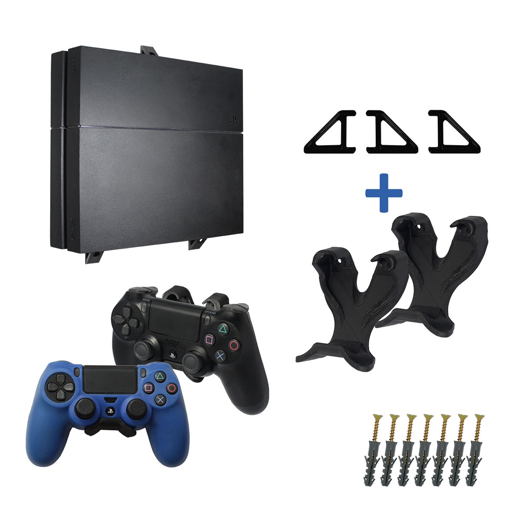 Suporte 2 Controles PS5 Playstation 5 de Parede vn no Shoptime