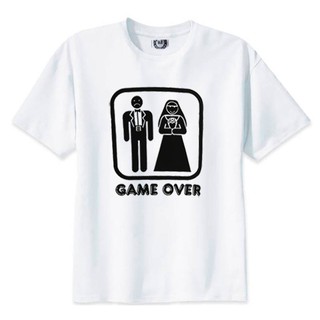 Camiseta Unissex Game Over Casamento Meme Gamer Geek Nerd