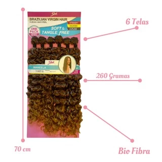 Cabelo Orgânico Cacheado Bio Fibra- Marcela - Sleek