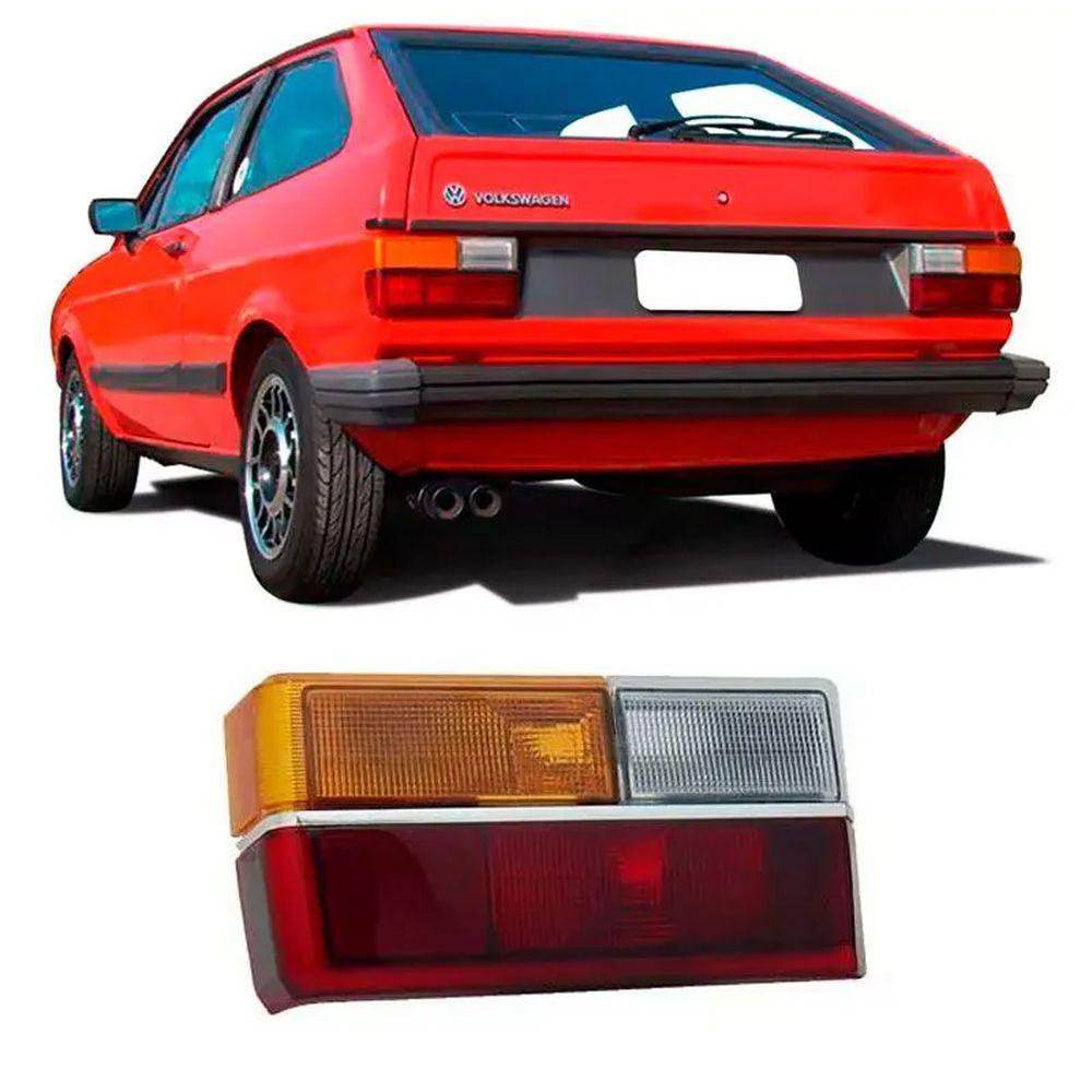 Lanterna Traseira Gol Quadrado Bx Ar 1980 a 1986 com Friso Cromado ...