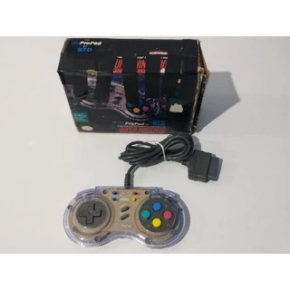 Controle Turbo Sn ProPad na caixa Super Famicon / Super Nintendo