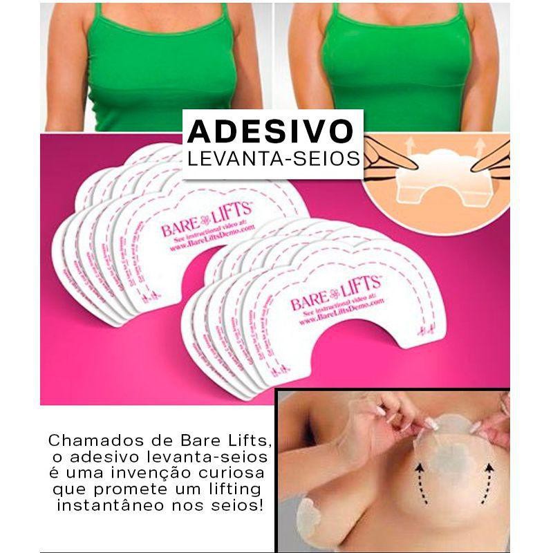 Sutia Adesivo Invisível 10 Adesivos 5 pares Levanta Seios /peitos Bare Lifts