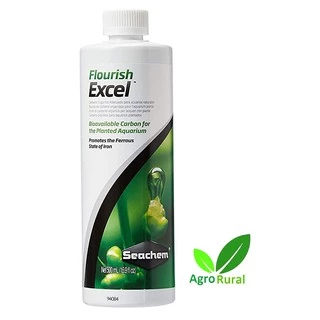 Seachem Flourish Excel. Fertilizante C/ Carbono Orgânico Biodisponível P/ Aquários Naturais Plantados.