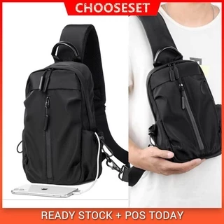 Bolsa Transversal Masculina Impermeável À Prova De Riscos