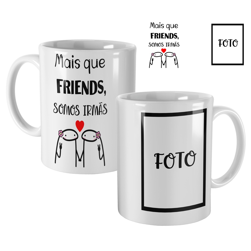 Caneca meme FLORK para amiga aniversariante, aniversário