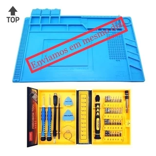 Kit Manta Antiestatica Gigante + Kit Chave Maintenance Manutenção Celular