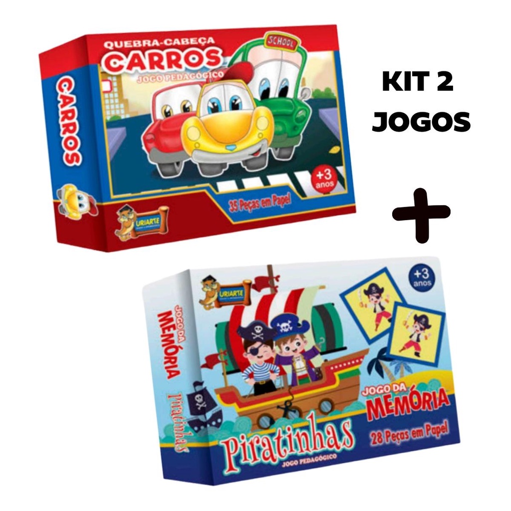 Kit Quebra-cabeças - 2 jogos