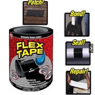 Fita Flex Tape Preta 10cm X 150cm Cola Tudo Multi Aplicação