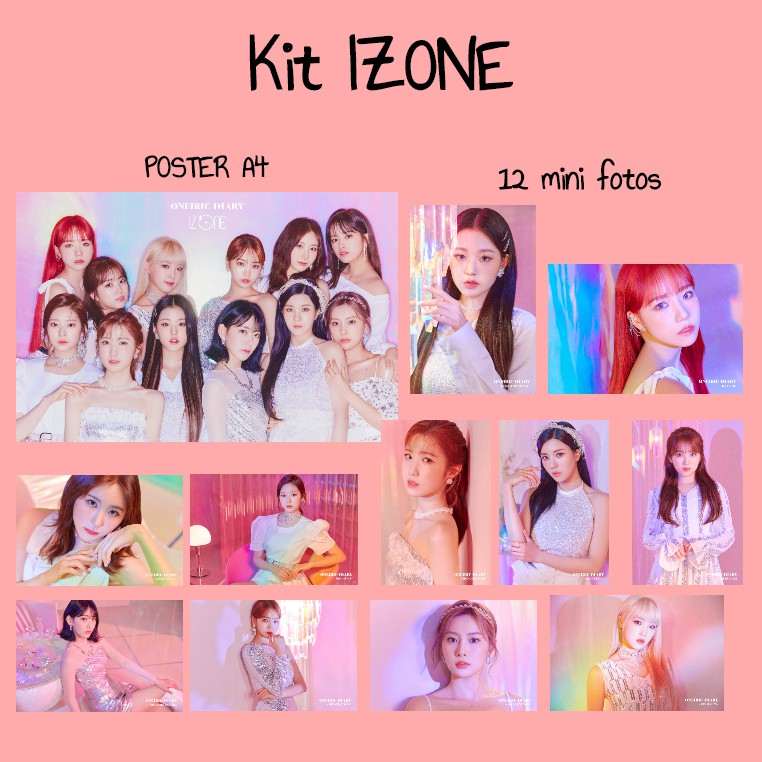 Kit IzOne | kit kpop izone poster + mini fotos | Shopee Brasil
