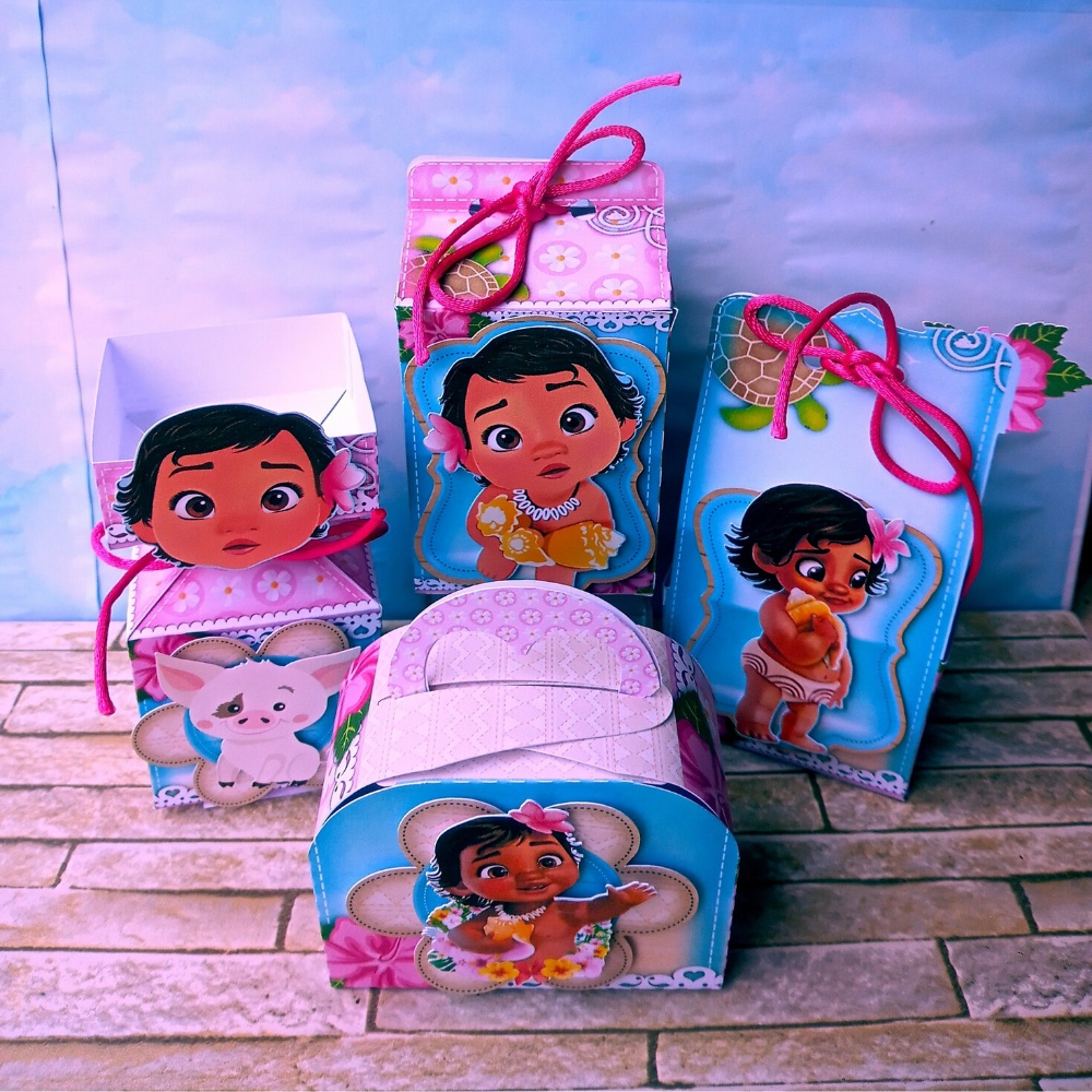 Kit Festa Mesversário Festa Moana Baby - Pic Art Personalizados