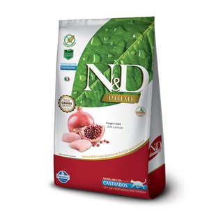 Racao Nd Prime Gatos Adultos Castrados Frango - 400g