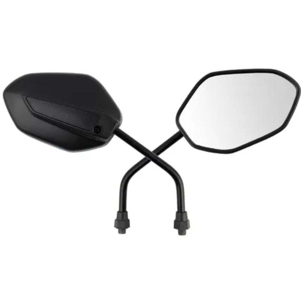 retrovisor cg 125 150 160 mod original par cor preta alta qualidade envio imediato
