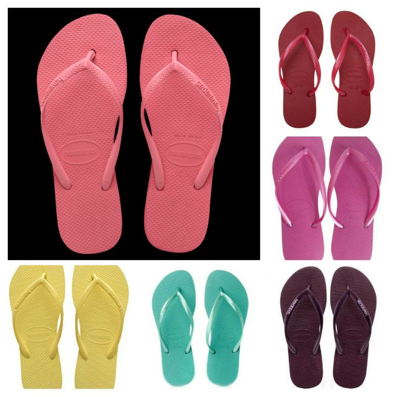 Chinelos havaianas hot sale tiras finas