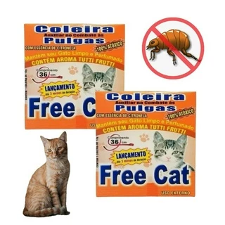 2 Coleira Anti Pulga Gato Cachorro Pet
