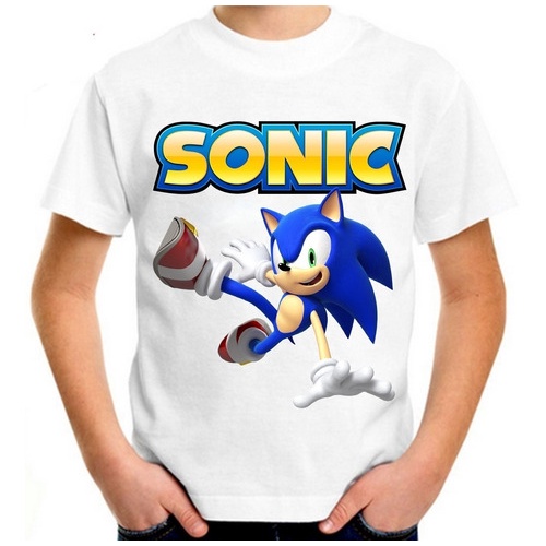 Camiseta Infantil Sonic the Hedgehog