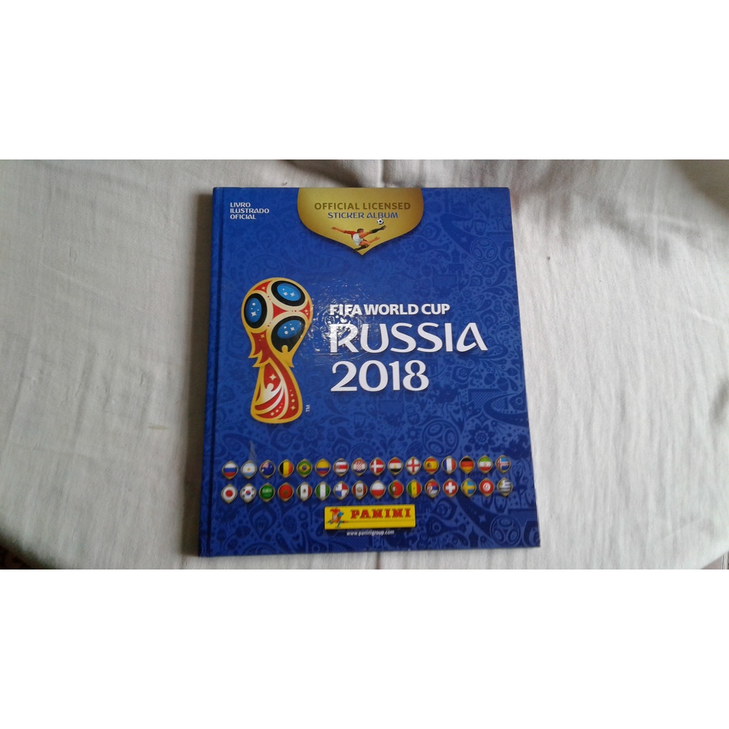Álbum Capa Dura da Copa do Mundo Rússia 2018 + 60 Figurinhas