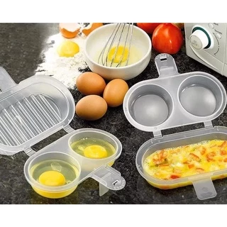 Omeleteira Forma Para Ovos Vasilha de Microondas Plástico Transparente Pratico Facil