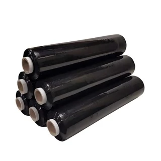 Rolo Bobina De Stretch Preto Para Embalagens