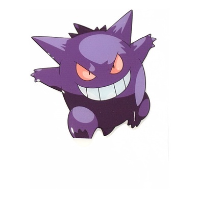 Sticker L Gengar Pok&eacute;mon B-SIDE LABEL - Meccha Japan