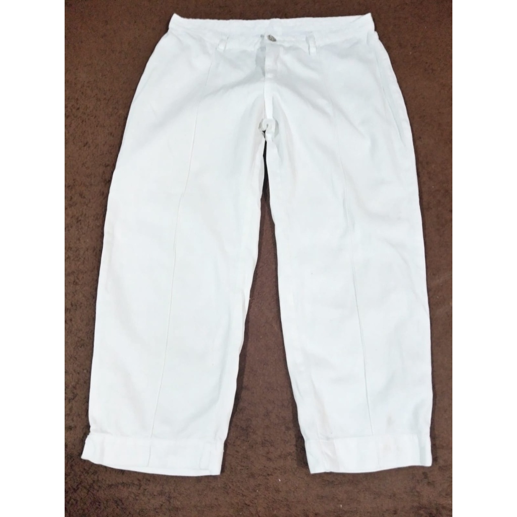 Calça capri branca store masculina