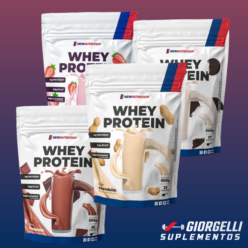Whey protein concentrado 900g New Nutrition