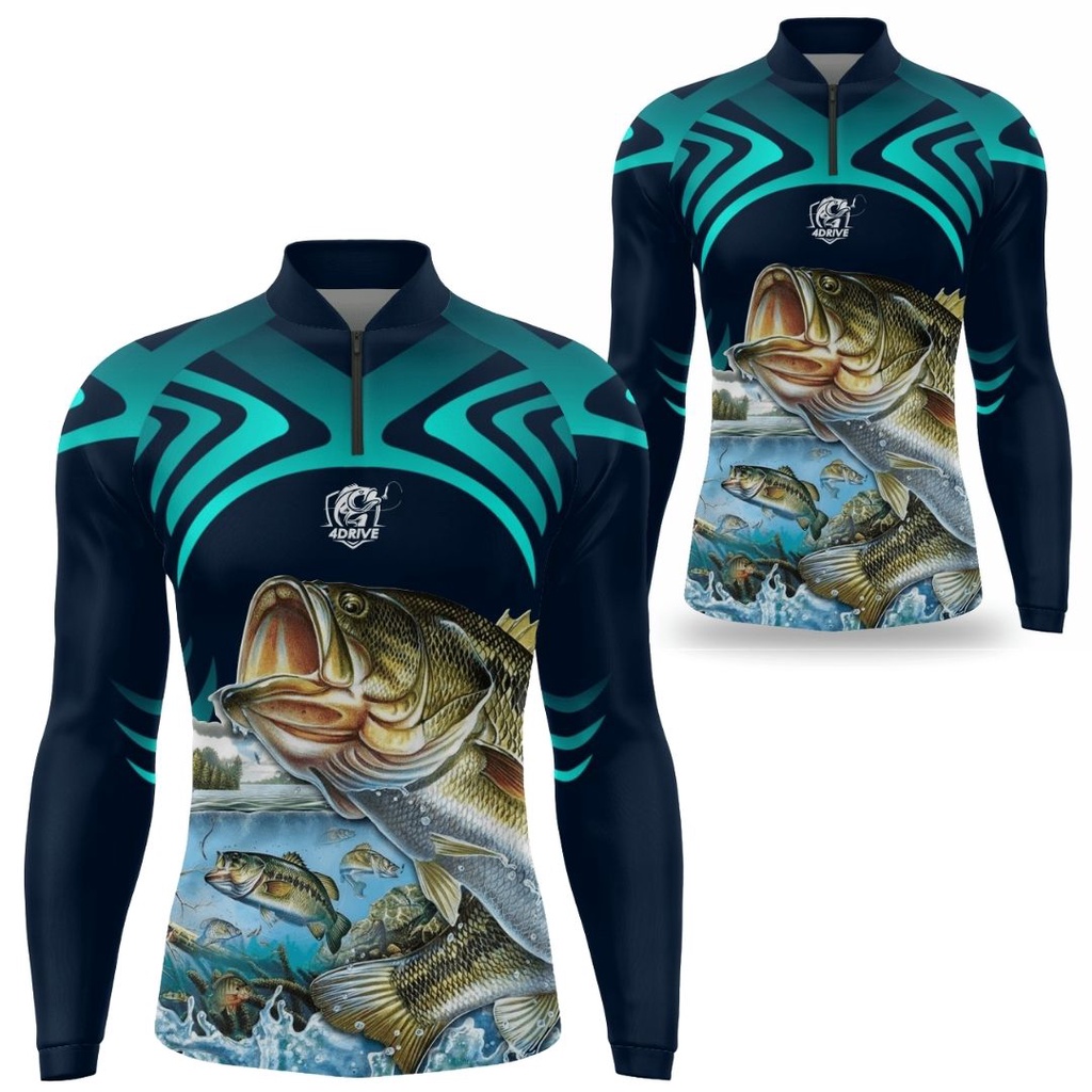 Kit Camisa Pesca Tal pai tal filho Camiseta de pescaria Masculino e infantil Proteção UV