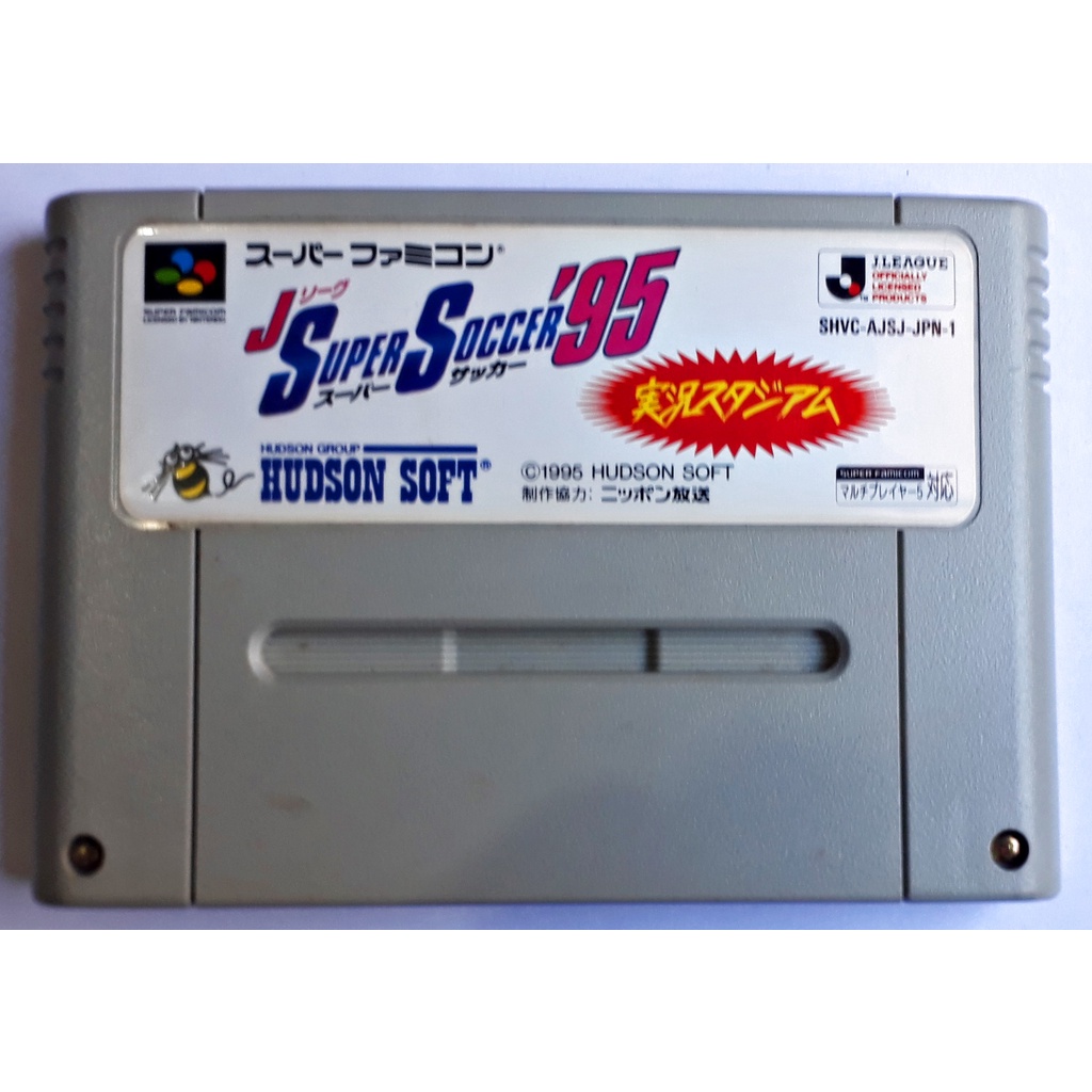 Jogo Cartucho J League Super Soccer 95 Snes Nintendo Famicom Original Japonês