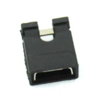 1x Conector Jumper sem Alça Aba - 2 Vias Plástico - Placa Circuito Impresso Arduino Eletrônica